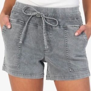NWT KUT FROM THE KLOTH llina Drawcord Short (Grey) 14 16